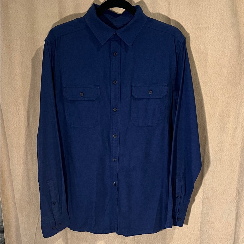Goodfellow & Co Men's Casual Button-Down Shirt in Royal Blue